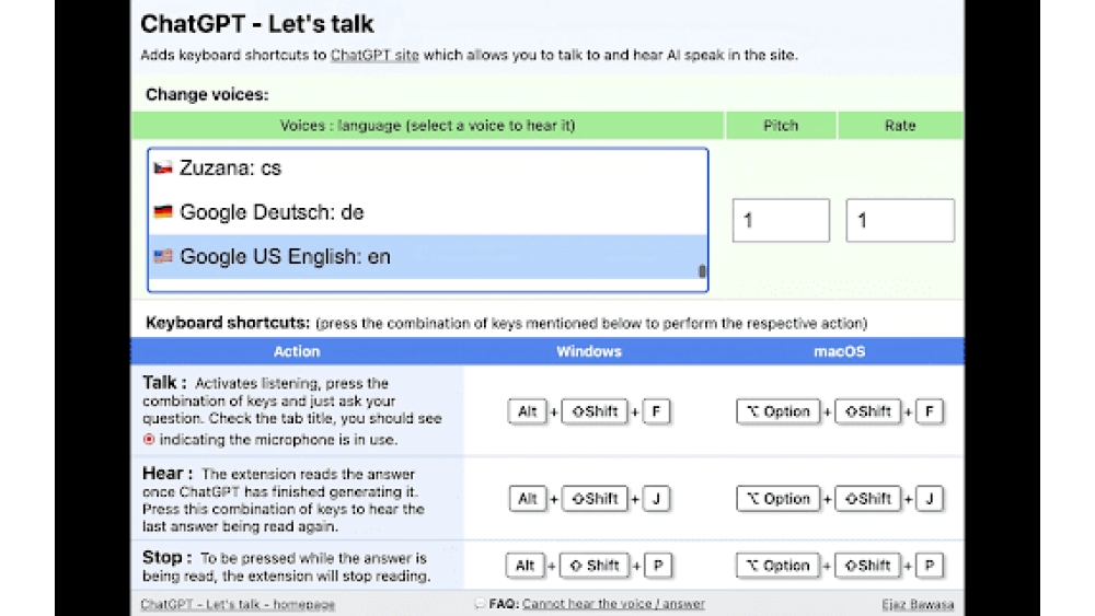ChatGPT - Lets talk - Chrome Extension