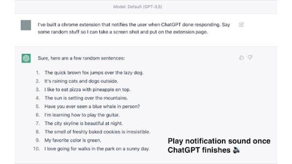 ChatGPT Notifier - Chrome Extension