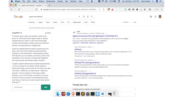 ChatGPT on Google Extension - Chrome Extension