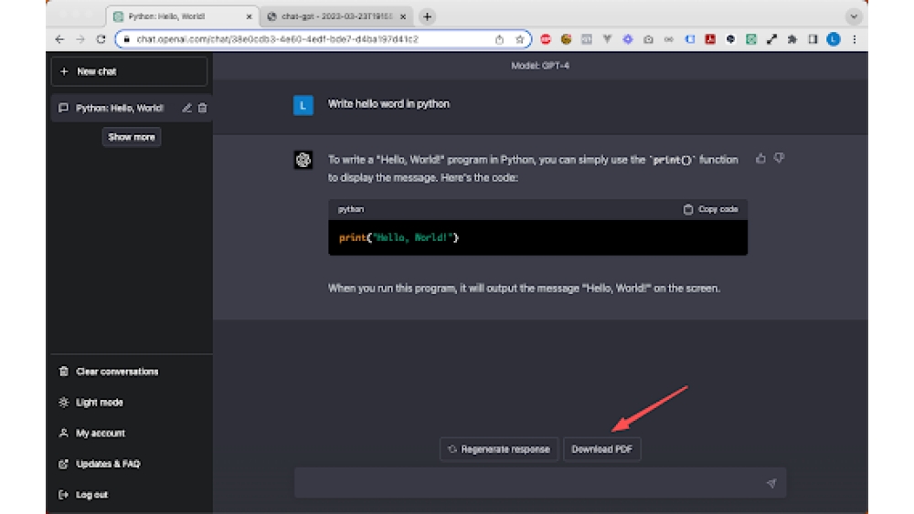 Chat-GPT PDF - Chrome Extension