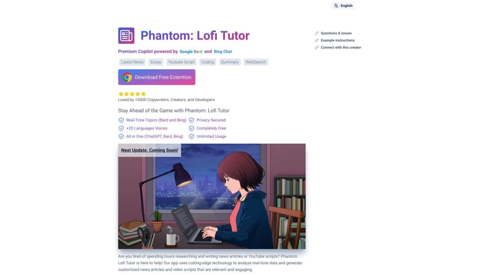 ChatGPT Phantom: Lofi Tutor