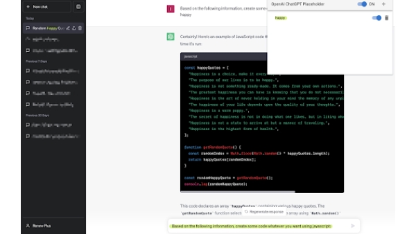 ChatGPT Placeholder Chrome Extension - Chrome Extension