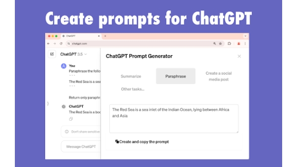 ChatGPT Prompt Generator - Chrome Extension