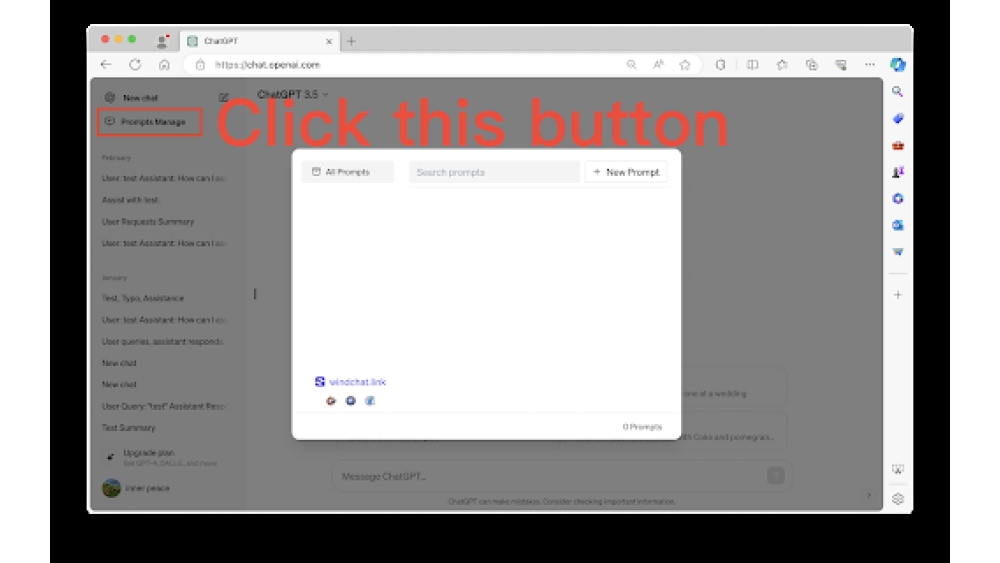 ChatGPT Prompts Manager - Chrome Extension