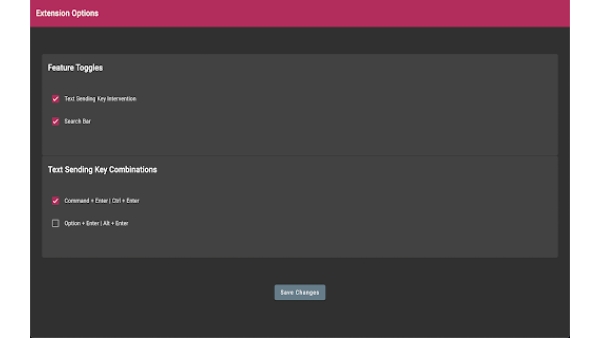 ChatGPT Search Bar & Send With Command Enter - Chrome Extension