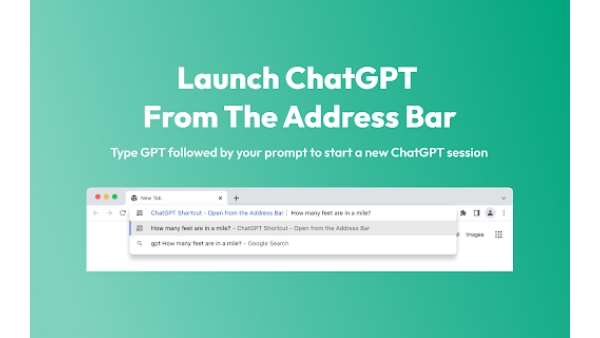 ChatGPT Shortcut - Open from the Address Bar Extension - Chrome Extension