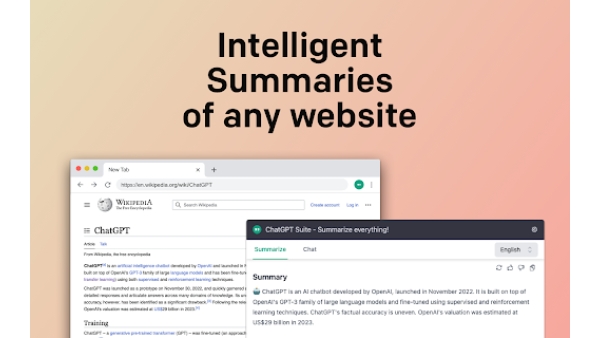 ChatGPT » Summarize & Chat - Chrome Extension