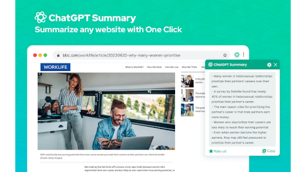 ChatGPT Summary - Chrome Extension