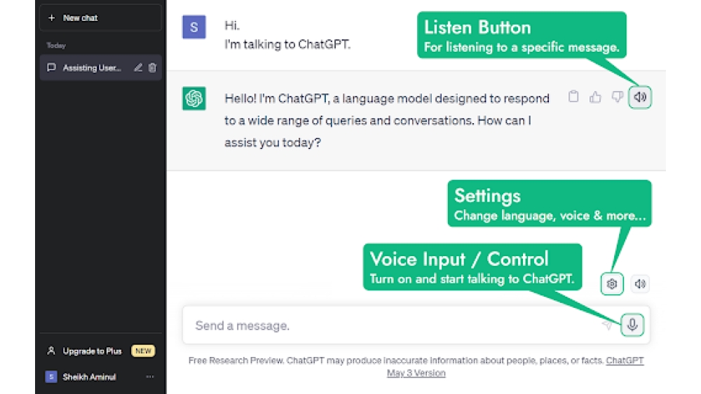 ChatGPT Voice Control Extension - Chrome Extension