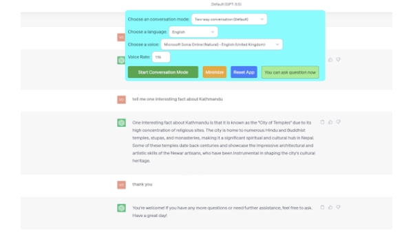 ChatGPT Voice Extension - Chrome Extension