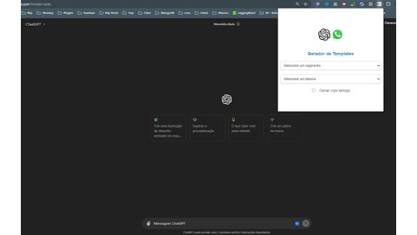 ChatGPT WhatsApp Template Generator - Chrome Extension