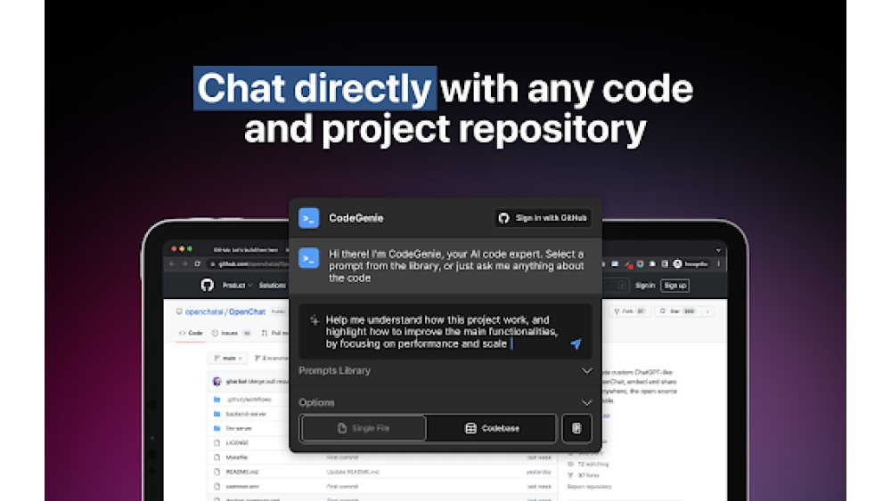 ChatGPT-powered AI Github Code Understanding Tool - Chrome Extension