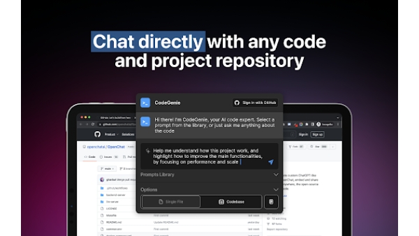 ChatGPT-powered AI Github Code Understanding Tool - Chrome Extension