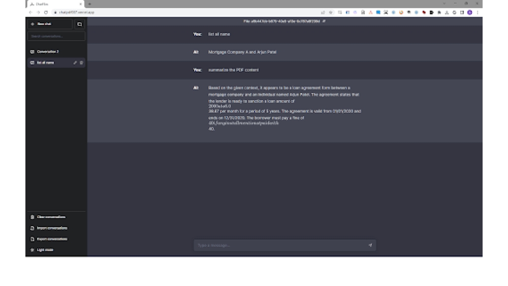 ChatPDF007 - Chrome Extension