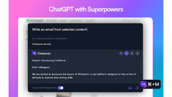 ChatSonic - Chrome Extension
