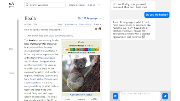 ChattyBuddy - Chrome Extension