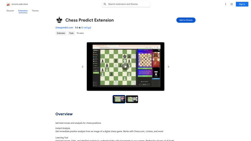 Chess Analysis Tool - Chrome Extension