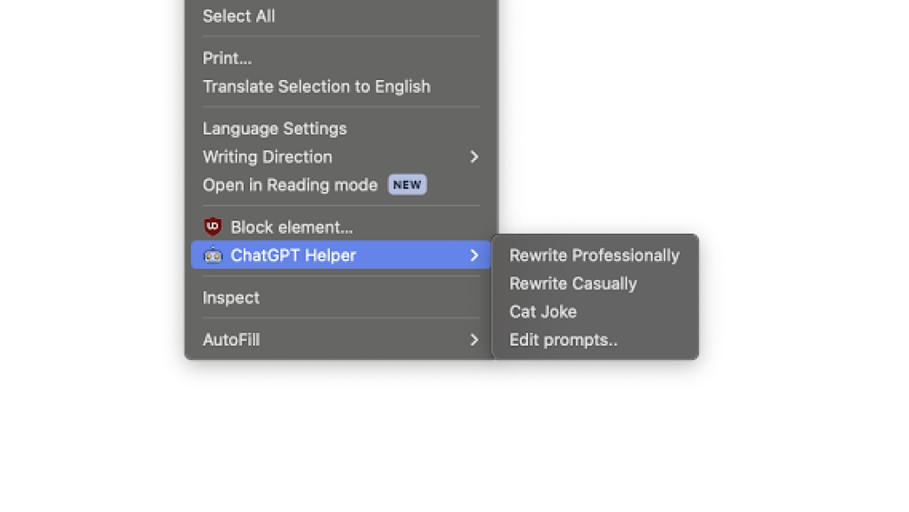 Chrome ChatGPT Helper - Chrome Extension