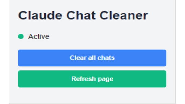 Claude Chat Cleaner - Chrome Extension