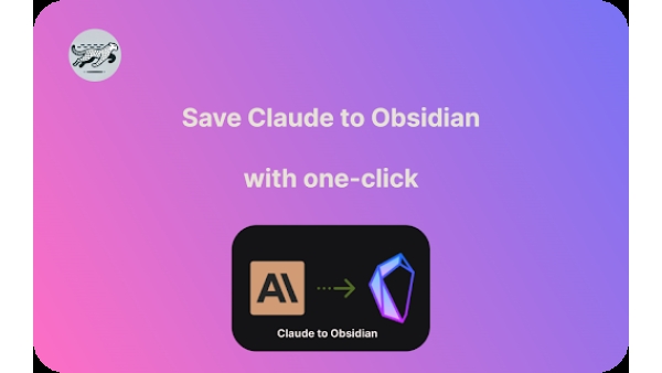 Claude to Obsidian - Chrome Extension