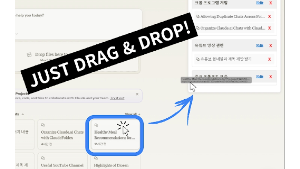 ClaudeFoldex - Chrome Extension
