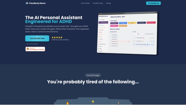 Claudia - AI ADHD Personal Assistant