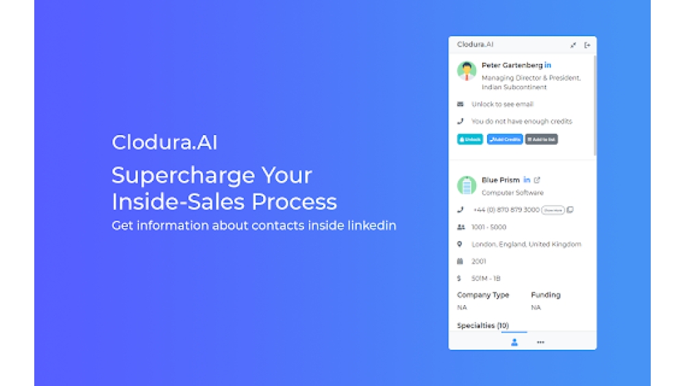 Clodura.AI - Chrome Extension