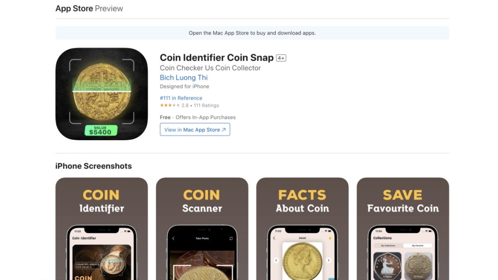 Coin Identifier Coin Snap