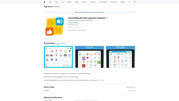 CommBoards AAC speech asistant