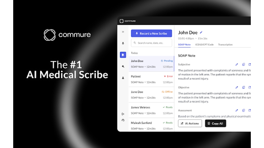 Commure Scribe - Chrome Extension