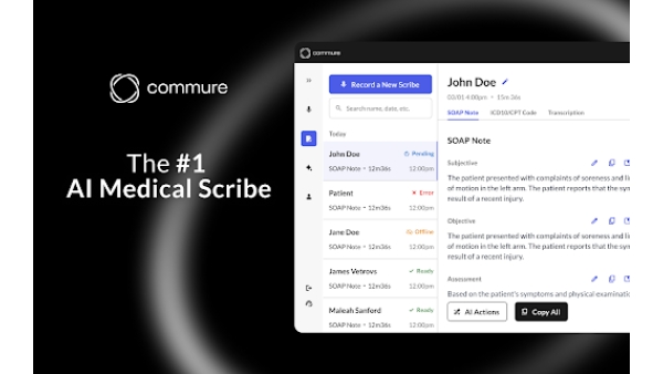 Commure Scribe - Chrome Extension