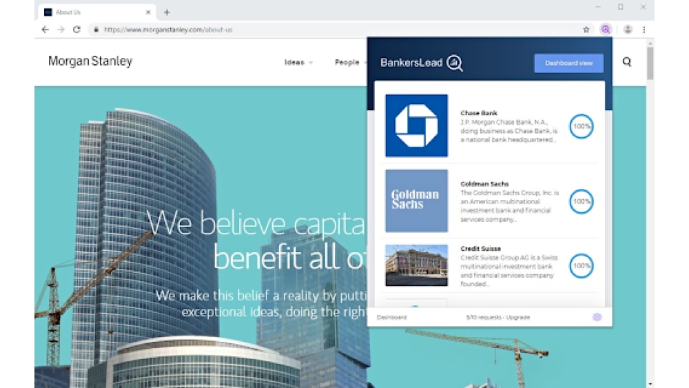 Company Similarity Tool - Chrome Extension