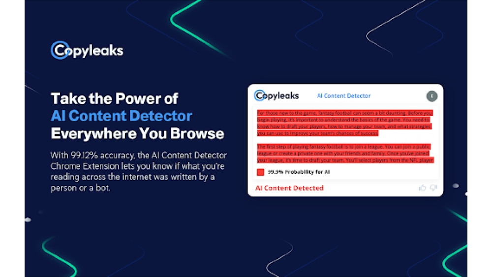 Copyleaks AI Content Detector - Chrome Extension