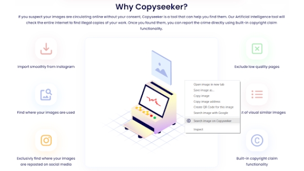 Copyseeker Image Search - Chrome Extension