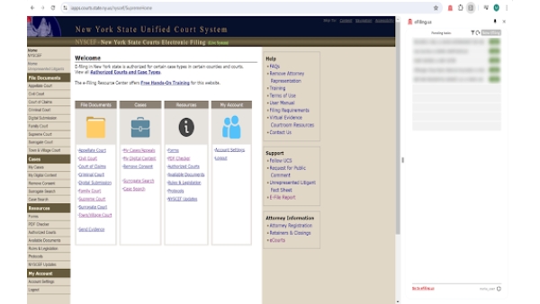Court eFiling Copilot - Chrome Extension