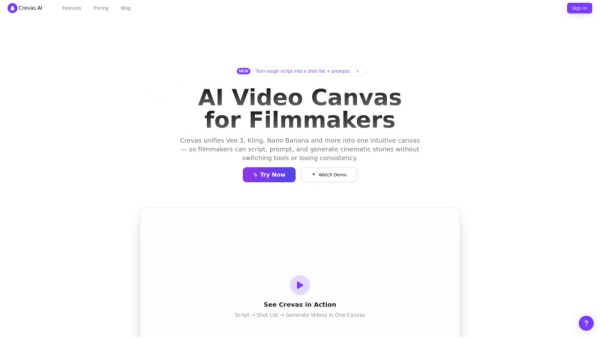 Crevas: AI Video Figma