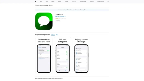 Curatio en App Store