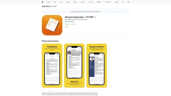 CV Maker & Library - Resume