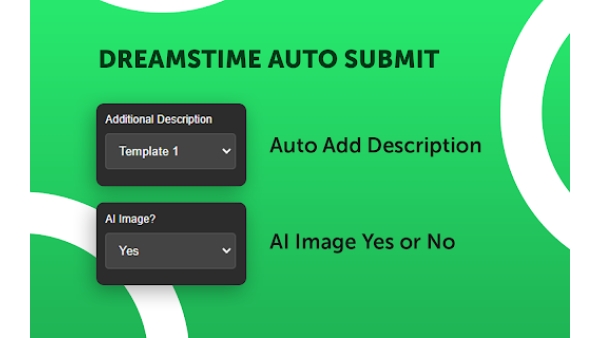 Demo Dreamstime Auto Submit for AI Image Stock - Chrome Extension