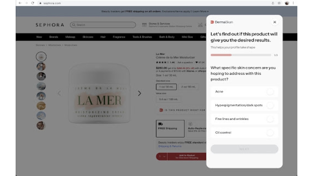 DermaSkan - Chrome Extension