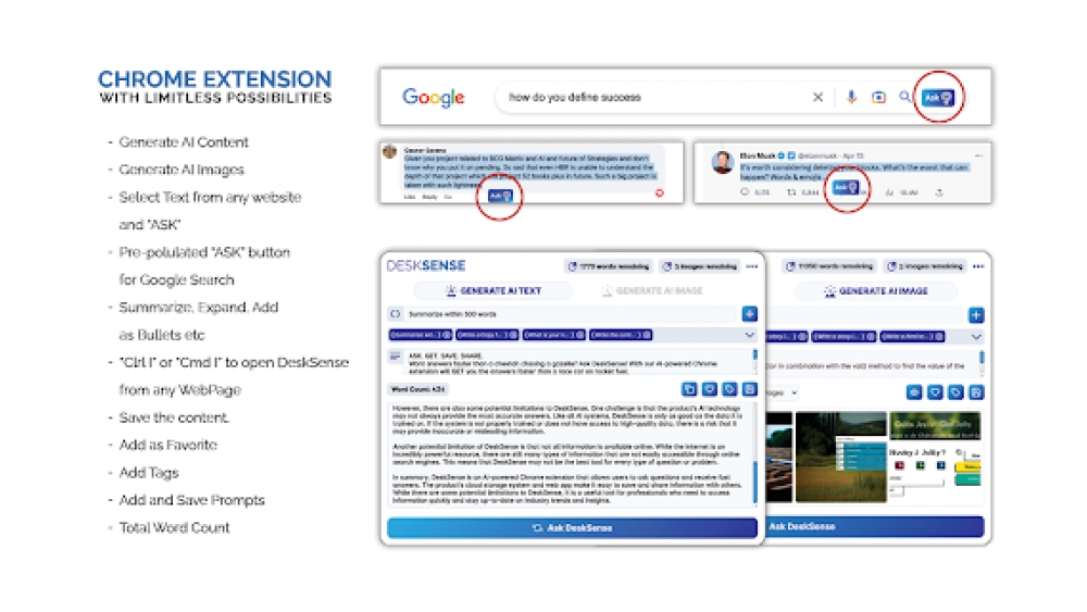 Desksense AI - Chrome Extension