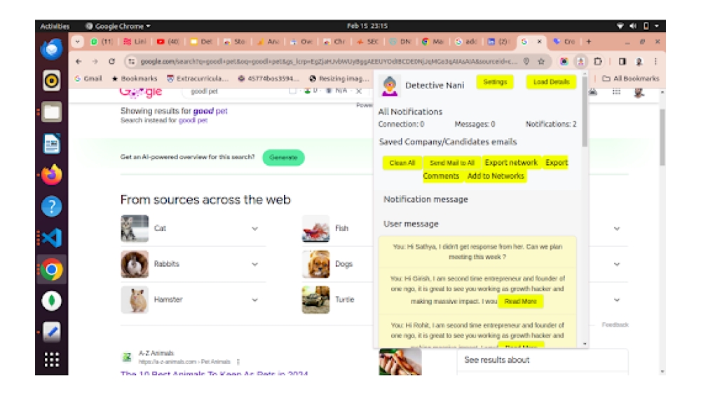 Detective Naani (Automation) - Chrome Extension