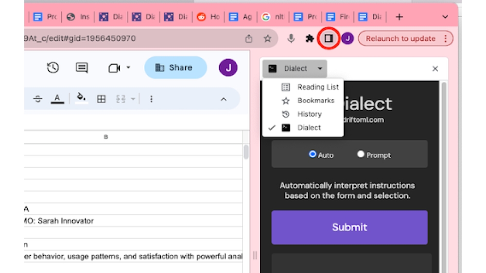 Dialect - Chrome Extension