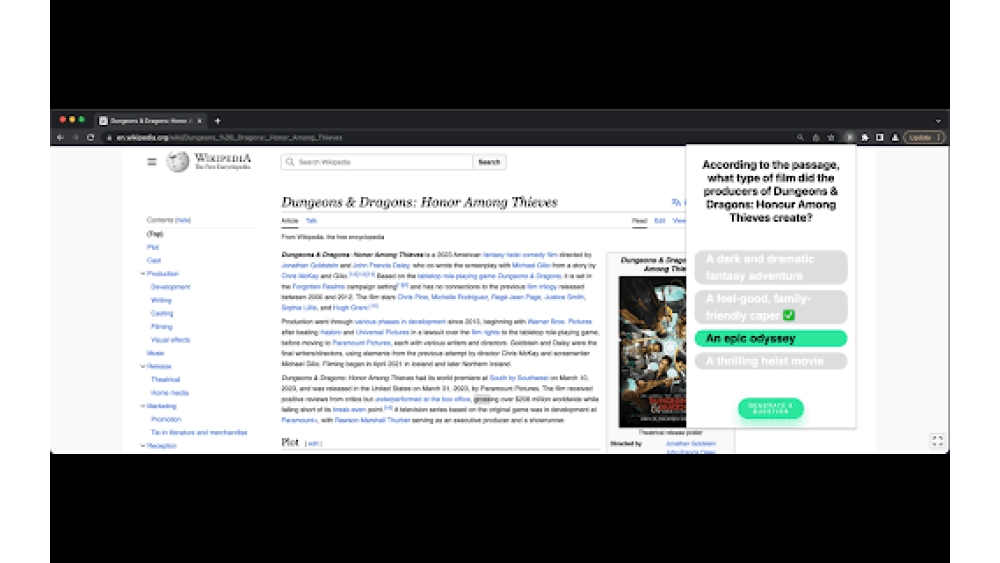 Did You Learn - Chrome Extension
