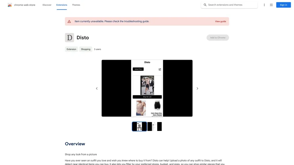 Disto - Chrome Extension