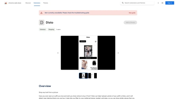 Disto - Chrome Extension