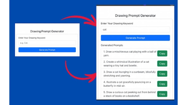 Drawing Prompts Generator - Chrome Extension