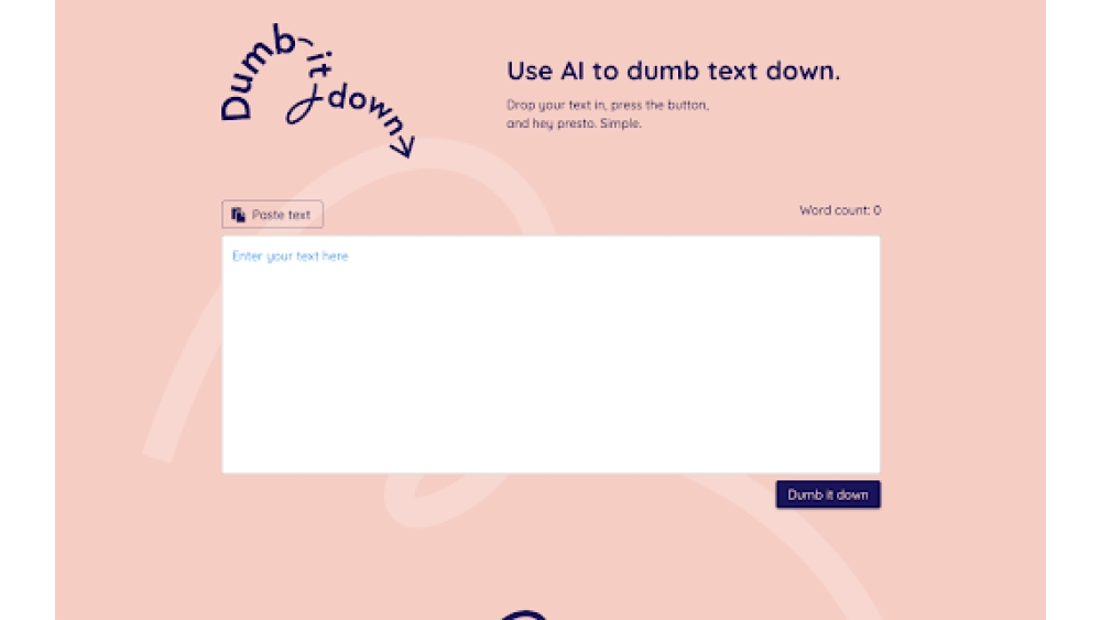 Dumb It Down - Chrome Extension