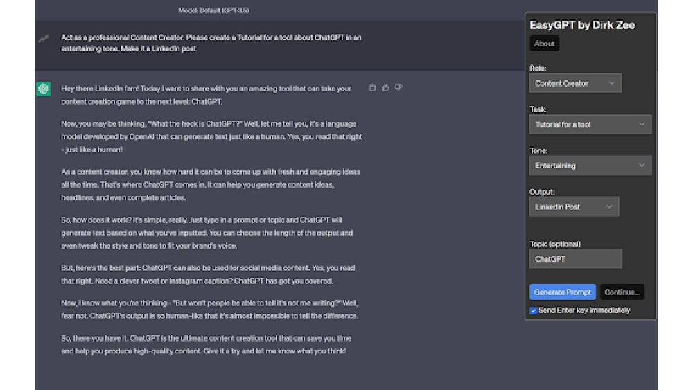 EasyGPT - Chrome Extension