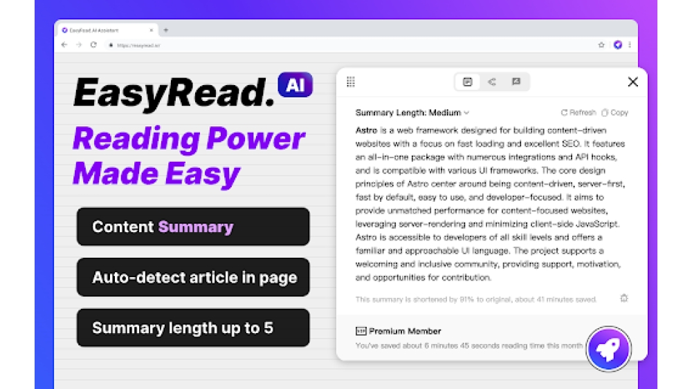 EasyRead.AI - Chrome Extension